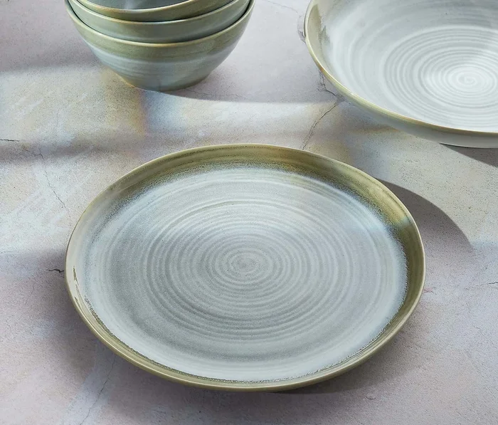 Aquarius Sage Salad Plates Set