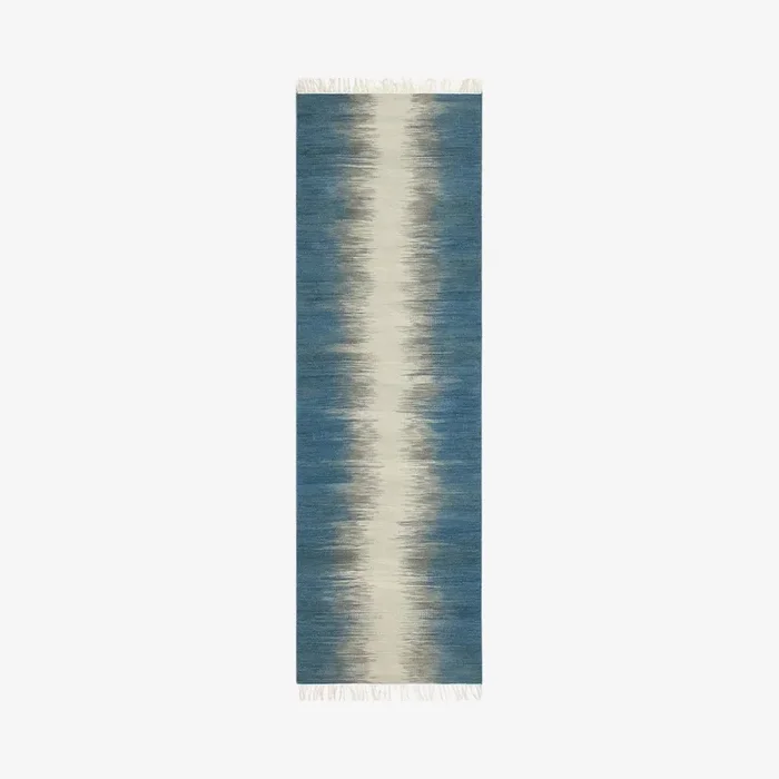 Arlo Runner Rug – Blue / Grey by Noori Rugs