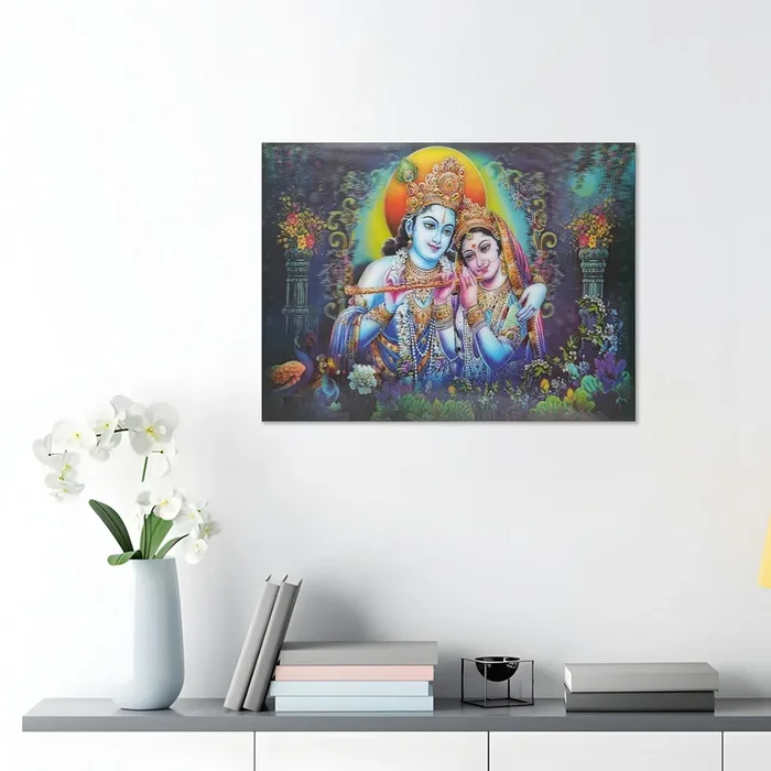 Art Street Lord Radha Krishna Painting, Religious Wall Art Print 5D/3D Poster for Home D̩cor (11.5×15.5 Inch)