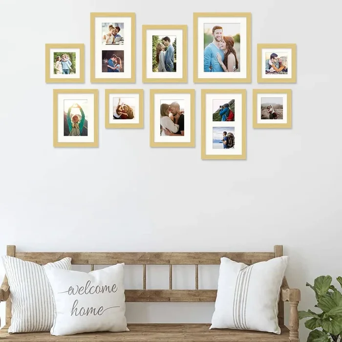 Art Street Photo Frames for Home Décor Set of 10 Wall Photo Frames for Living Room Decoration (Size – 4 x 6 Inches, 5 x 5 Inches, 6 x 8 Inches)