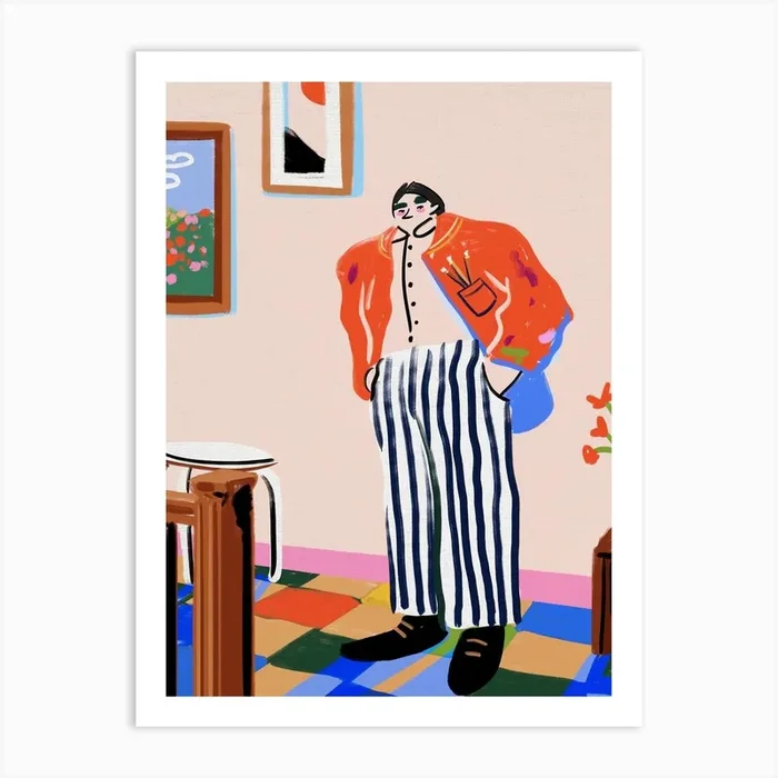 Artist Portrait Art Print by Visbii