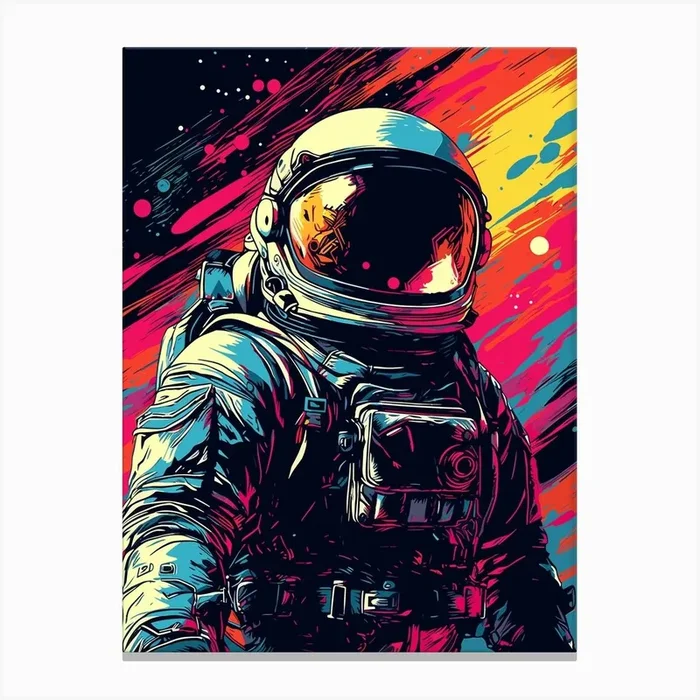 Astronaut In Space 5 Canvas PrintS by SuperNova