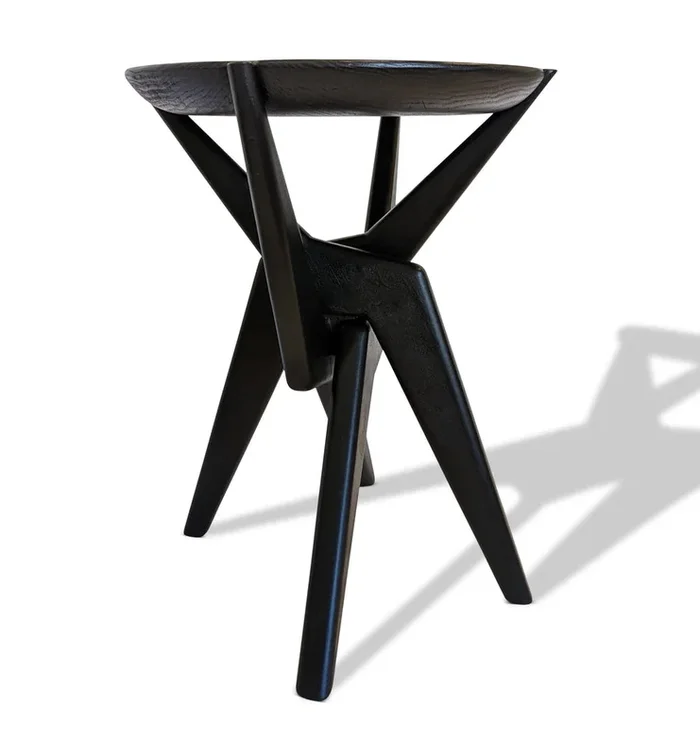 Atlas Side Table with Nested Top – Ebony