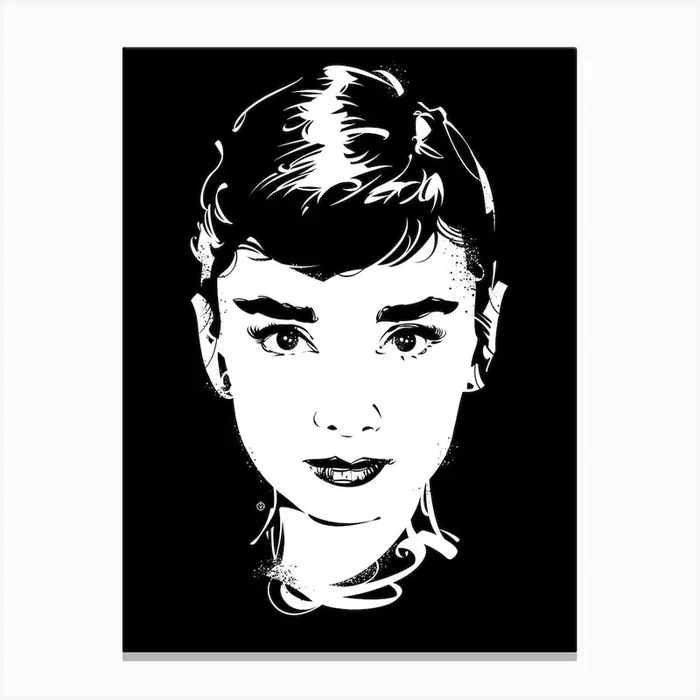 Audrey Hepburn I Canvas Print by Nikita Abakumov