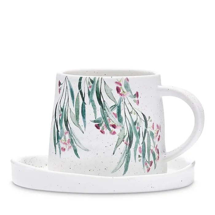 Australian Wild Flowers Flowering Gum Cup & Saucer