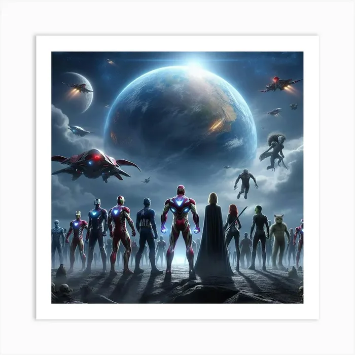 Avengers Art PrintLA by Legend Ani
