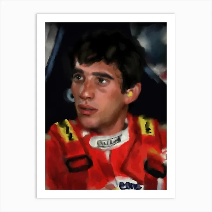 Ayrton Senna Art Print by KimmiDrawsThings