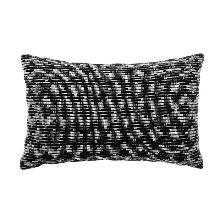 Aztec Black Long Cushion