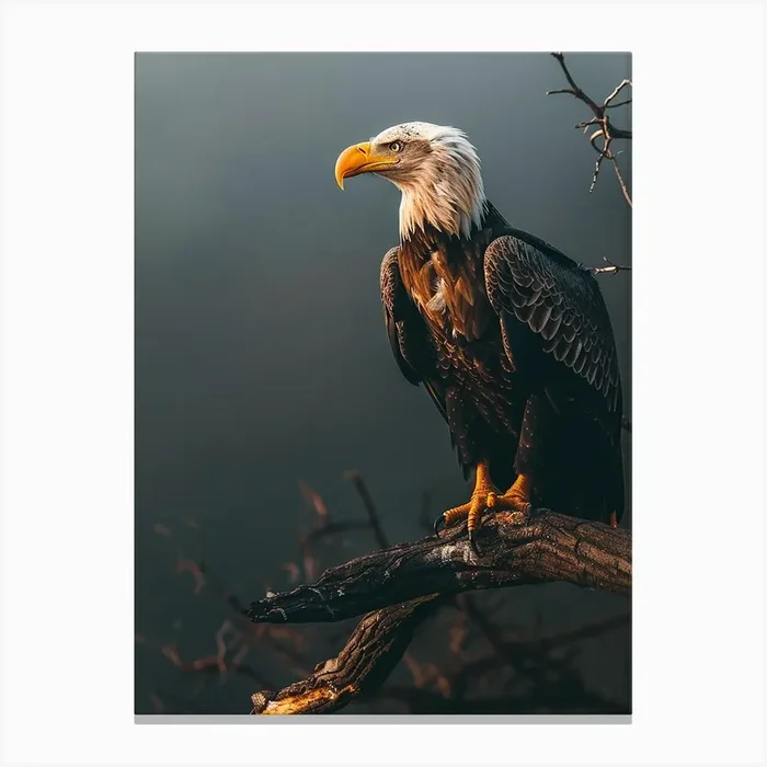 Bald Eagle Canvas Print by Pierce Millington Gallery