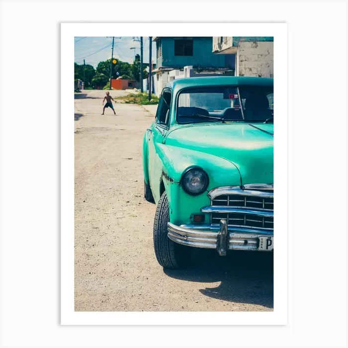 Ball Practice Cuba Art Print by Paul J Bucknall