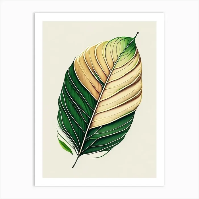 Banana Leaf Warm Tones 2 Art PrintL& by Leaf & Stem Studio