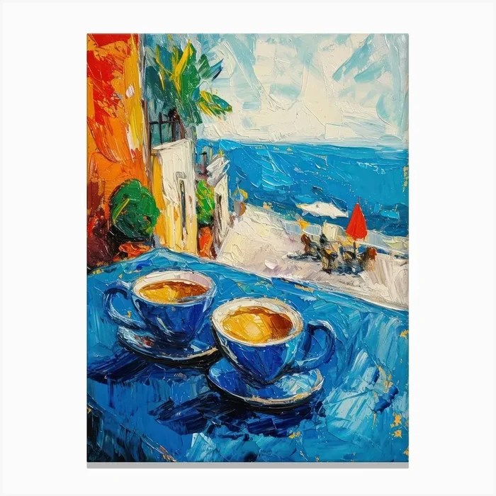 Bari Espresso Made In Italy 1 Canvas Print by MedArt