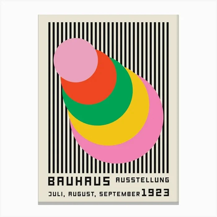 Bauhaus Sunrise Canvas Print by posterami