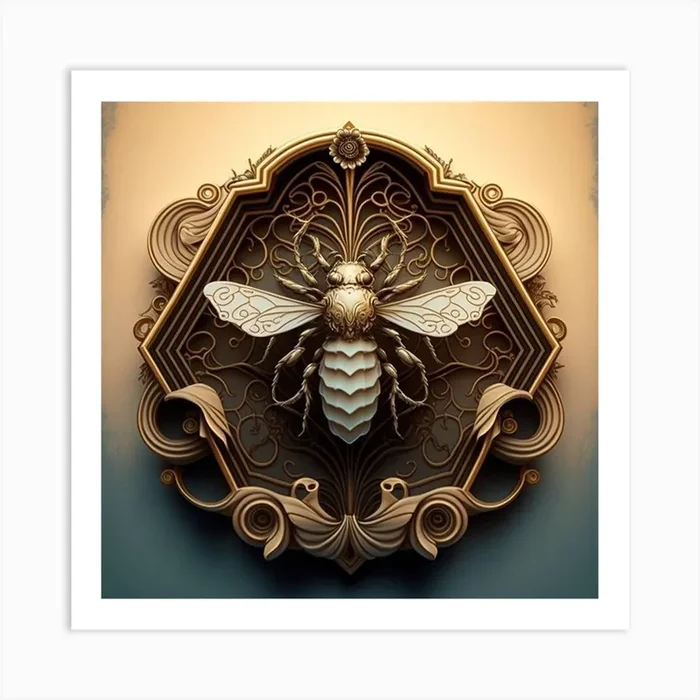 Bee art work Art Print by Neon Muse