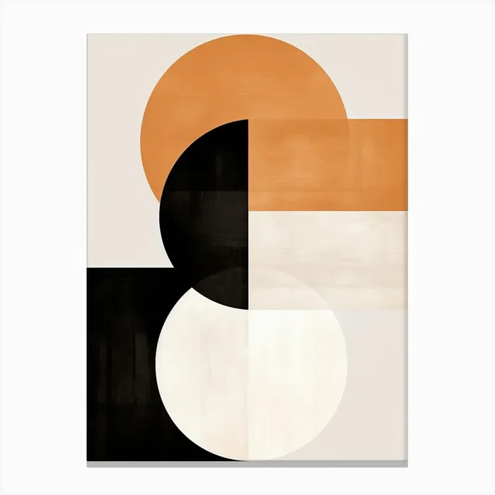 Beige Bauhaus Wiesbaden Wonder Canvas Print by Art-Syndicate