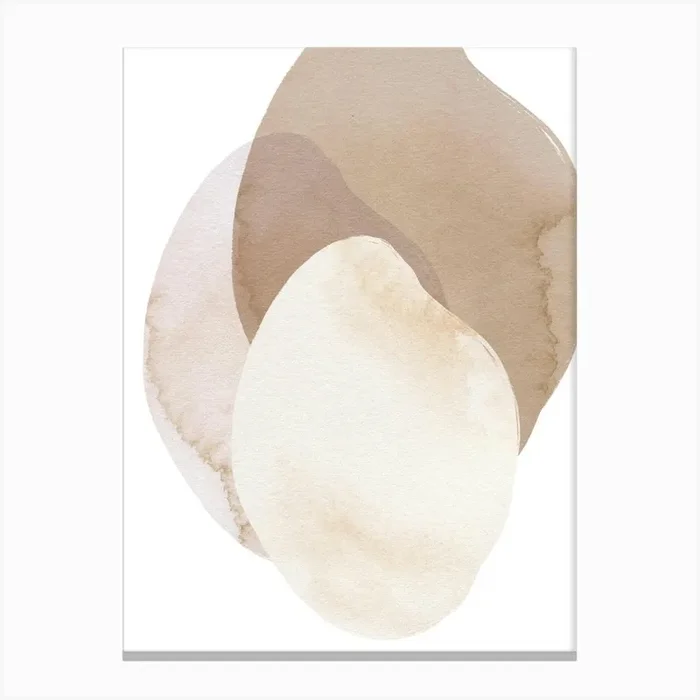 Beige Watercolor Painting Canvas Print by Henri Matisse Style Prints