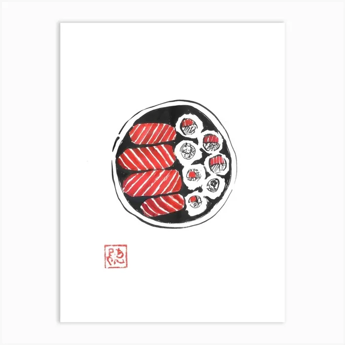 Bento Art Print by Pechane Sumie