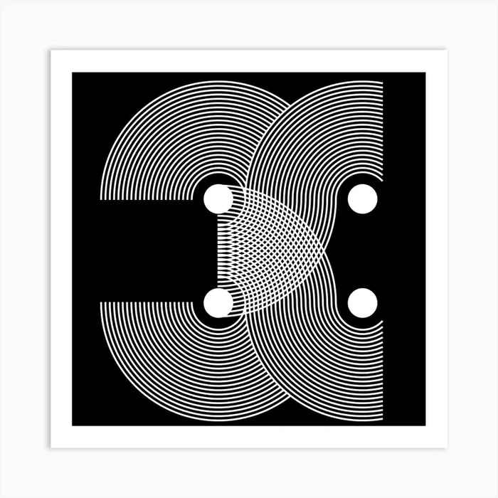 Black And White Arch Art Print by Rev Store