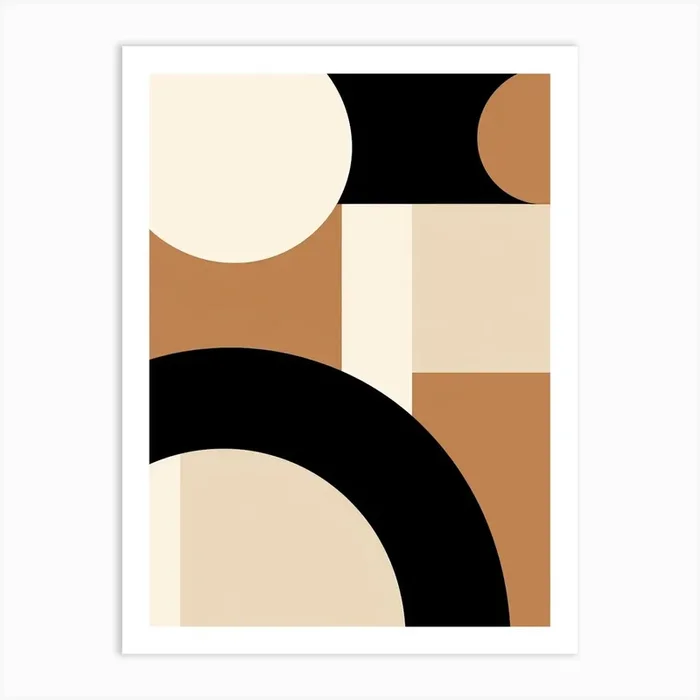 Black And White Spittal An Der Drau Geometric Dreams Art Print by Art-Syndicate