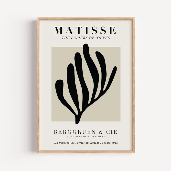 Black Coral Henri Matisse Art Print