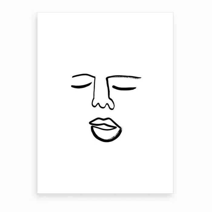 Blind Drawing 2 Art Print by Julia Hariri