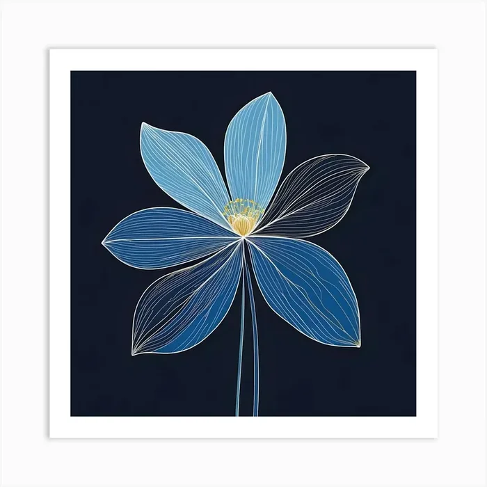Blue Flower 3 Art Print by Art shop
