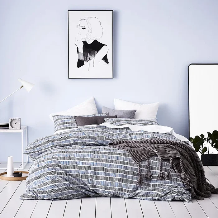 Blue Stick Blue Quilt Cover Set + Separates