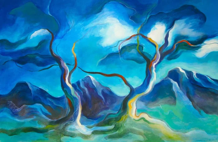 Blue Trees, Night II