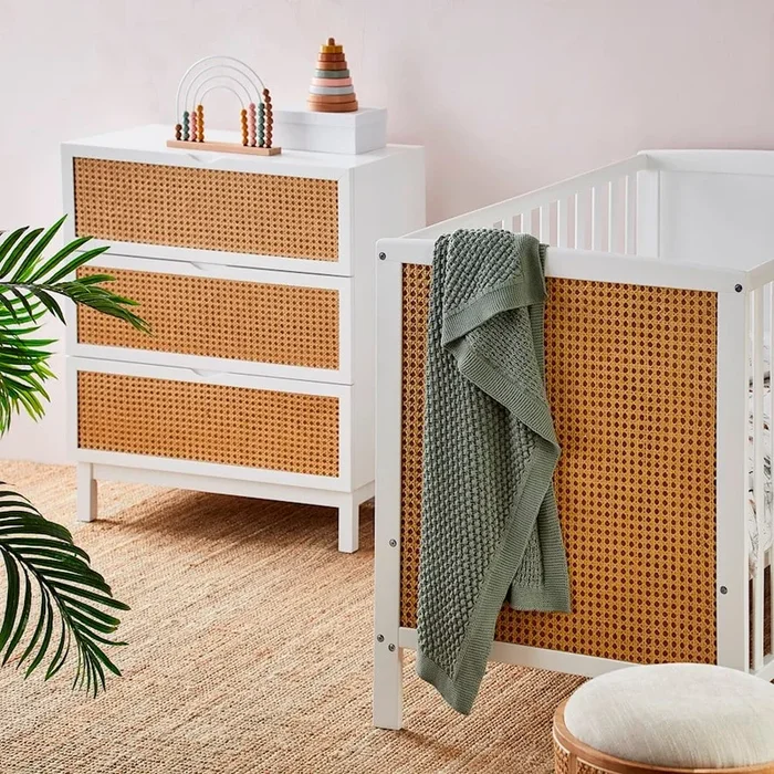 Bobble Organic Cotton Soft Khaki Baby Blanket