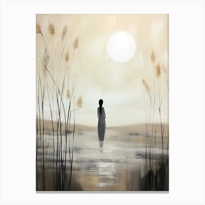 Bohemian Spirit Echoes, Boho Art Style Canvas Print by Art-Syndicate