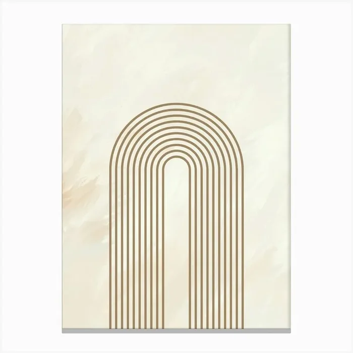 Boho Neutral Mid Century C Art Canvas Print by Henri Matisse Style Prints