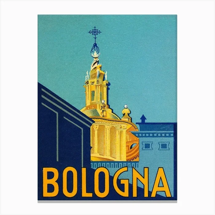 Bologna, Italy Canvas Print by Vintage Spirit