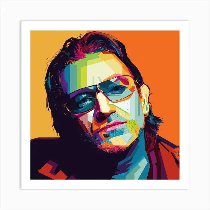 BONO Style WPAP Art Print by SWArtwork