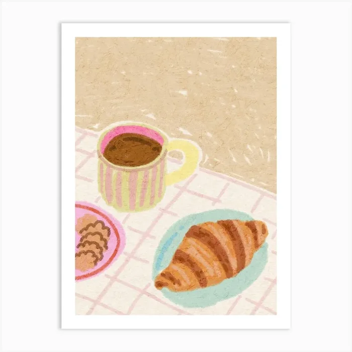 Breakfast At Home Art Print by Kartika Paramita
