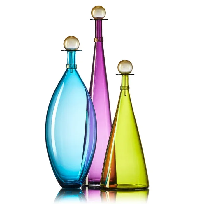 Bright Large Jewel Bottles – Set of three as shown