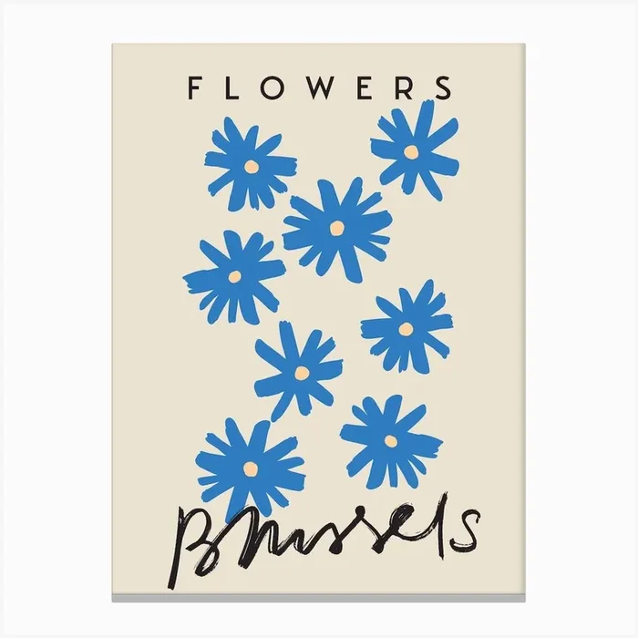 Brussels Flowers Canvas Print by Red Hearts Studio