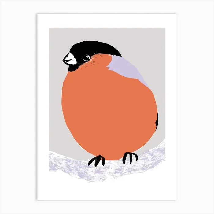Bullfinch Art Print by Thundercliffe Press