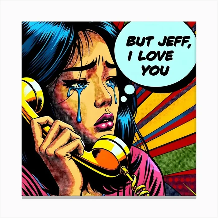 But Jeff, I Love You Canvas Print by David Miller