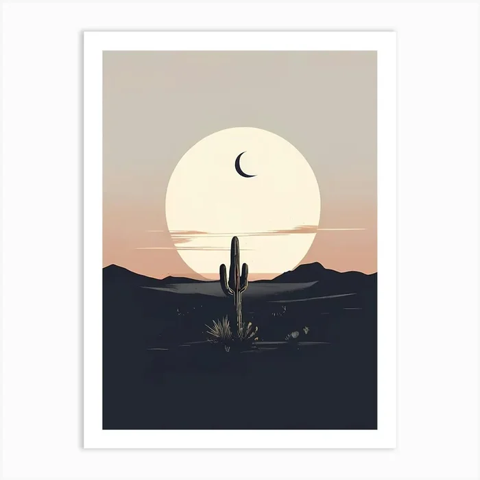 Cactus In The Desert 5 Art Print by Art shop