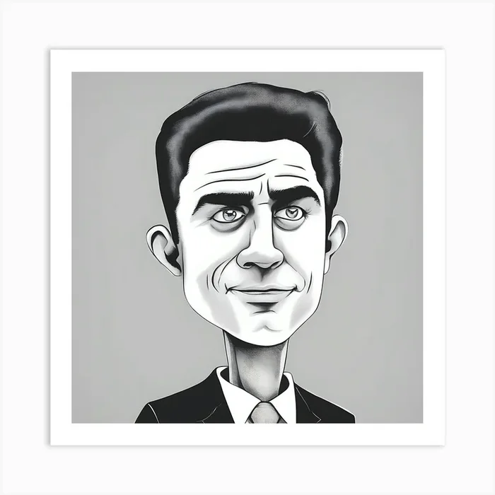 Caricature Of A Man Art Print by IslaNovella