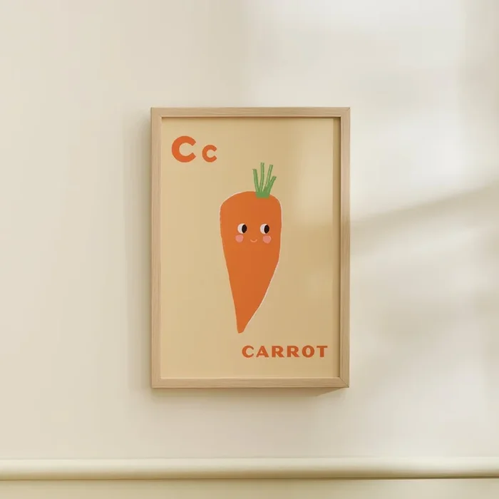 Carrot Nursery Wall Art