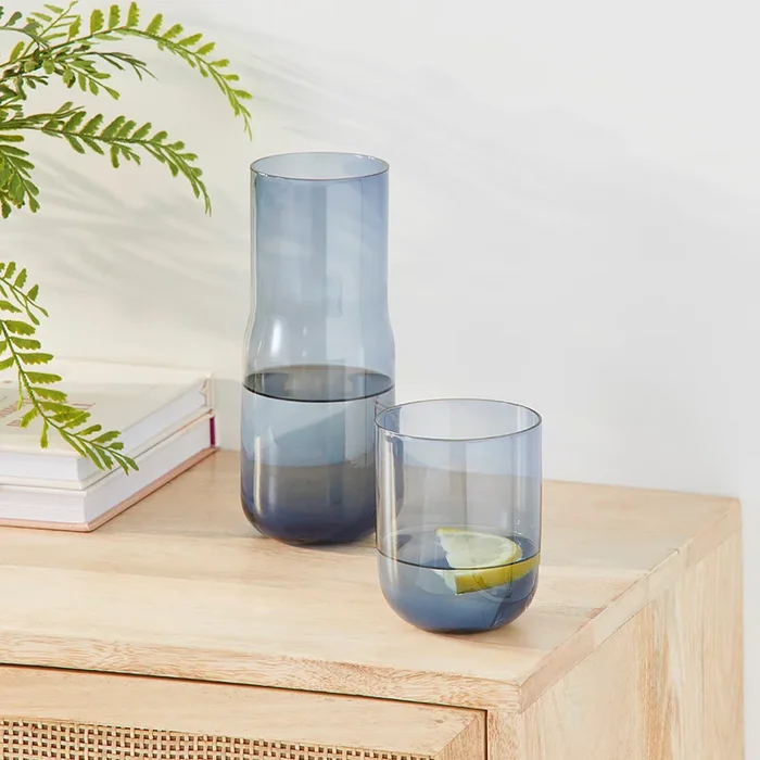 Chelsea Sapphire Blue Carafe & Tumbler