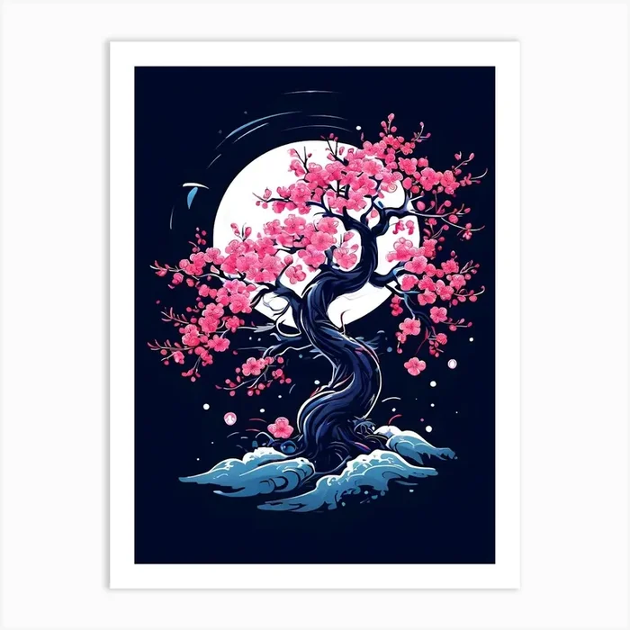 Cherry Blossom Tree 17 Art Print by Art shop