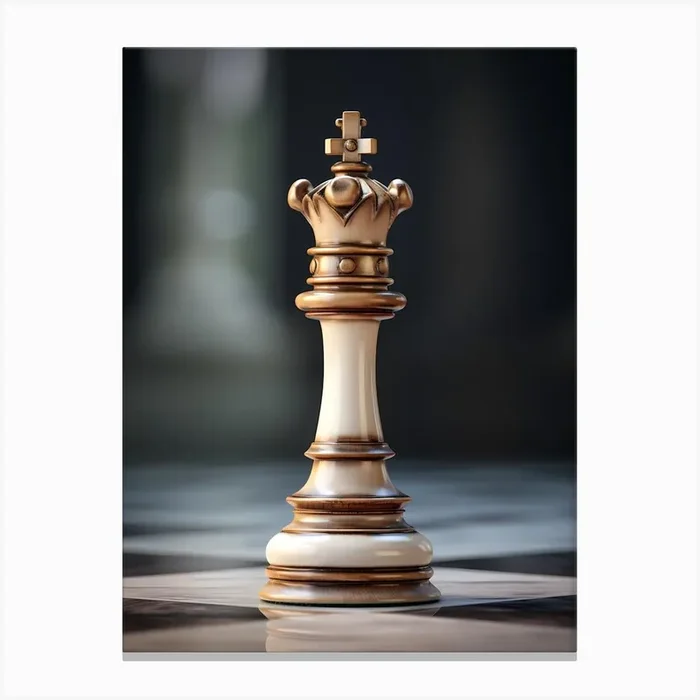 Chess Piece Canvas PrintL by Laytajorus