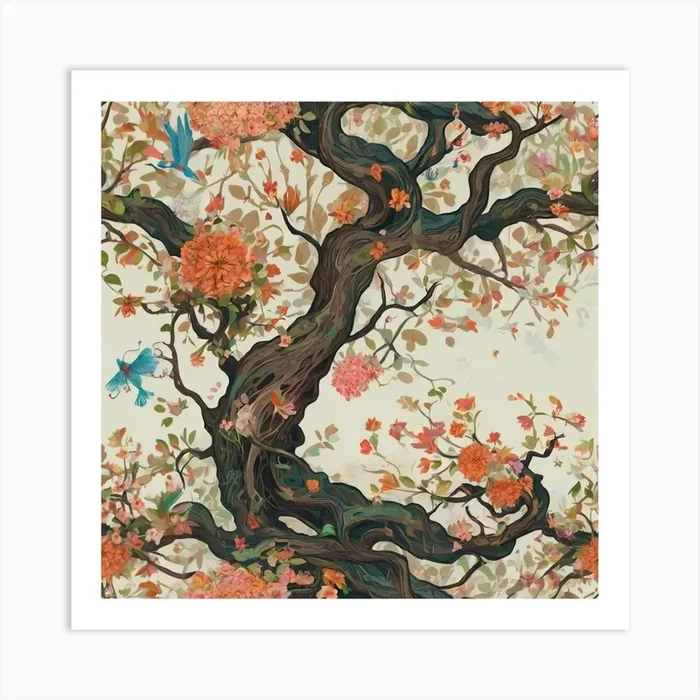 Chinese Tree Art Print by Art shop