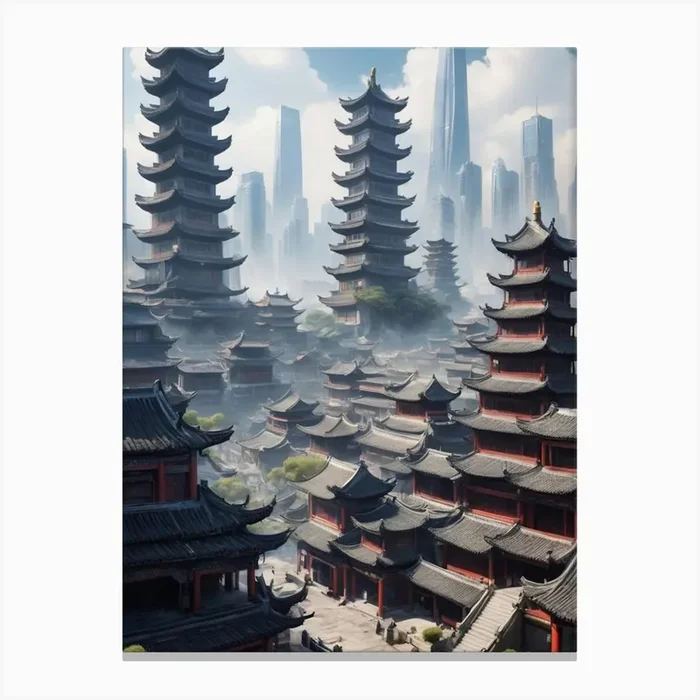 city 1 Canvas Print by ontoseno
