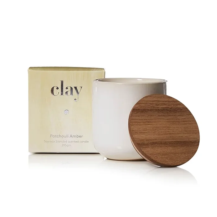 Clay Patchouli Amber Candle