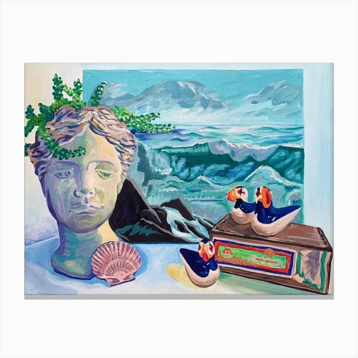 Coastal Still Life Canvas Print by Key and Sea Creative
