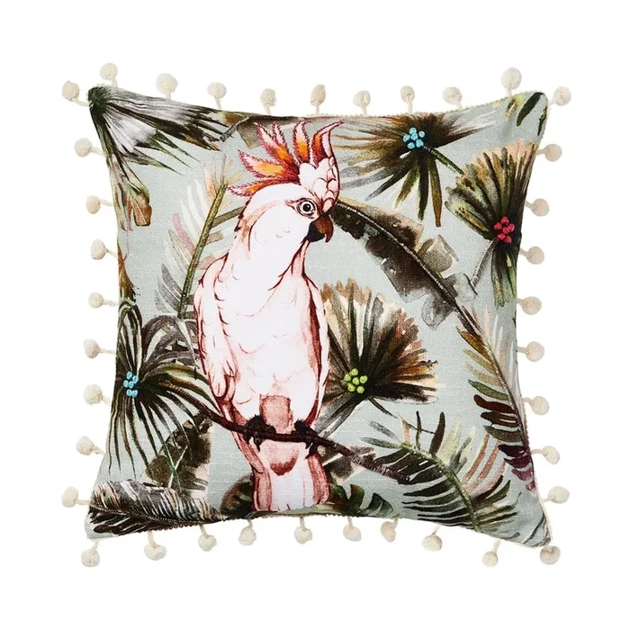 Cockatoo Jungle Forest Cushion