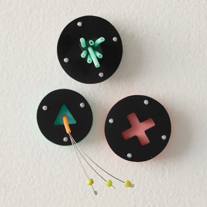 Color Pop Brooch Trio